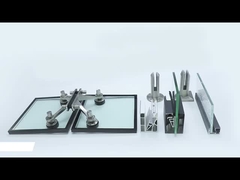 커튼 벽에 스파이더를 가진 홀 라미네이트 유리