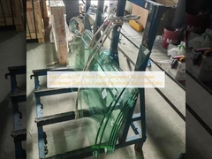 평면 곡선 1/2' 12mm 맑은 템퍼드 튼튼한 단단한 유리